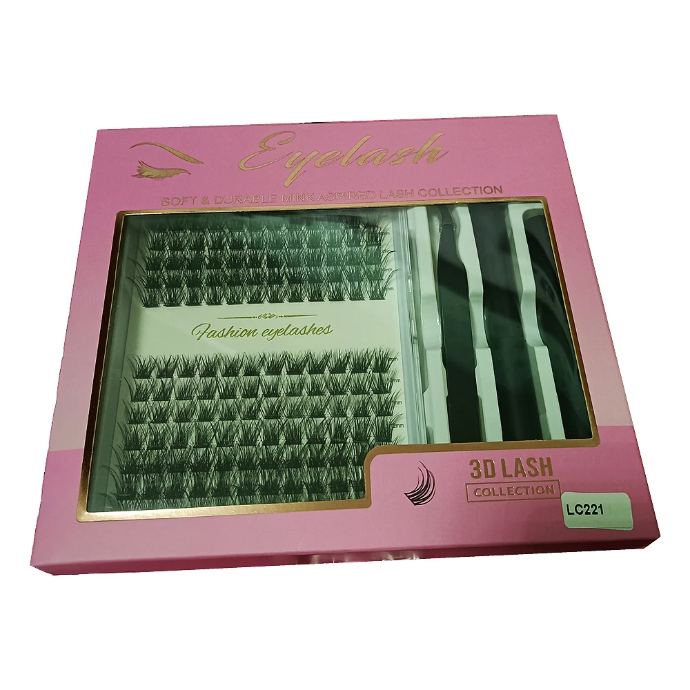 Segment EYELASH 320Pcs Cluster Lashes 30D 40D 50D C D Curl Lash Clusters Mix 9-15mm Individual Eyelashes DIY Lash Extension Kit