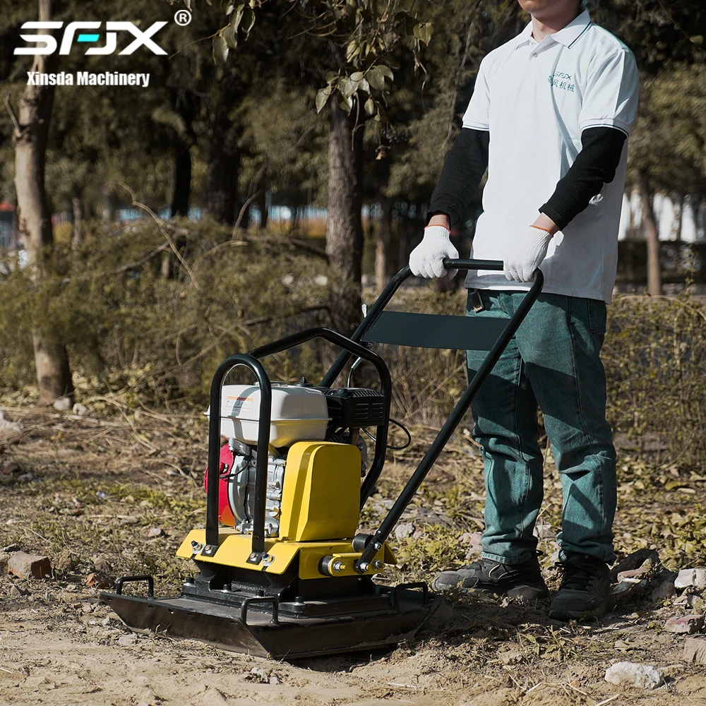 100KG gasoline vibrating earth plate compactor