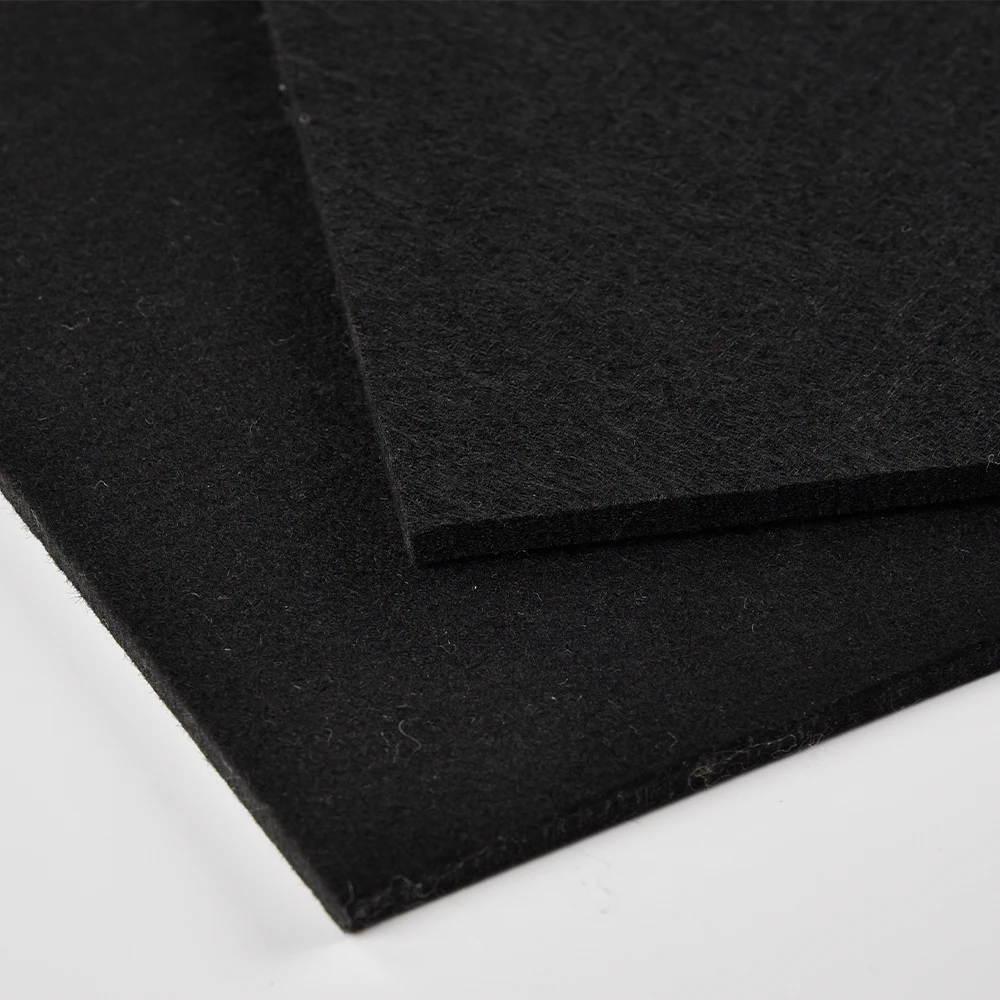 Customs Thickness Nonwoven Padding Wholesale Reduce Noise Polyester Hard Felt Sheet Polyester Batting for Wall