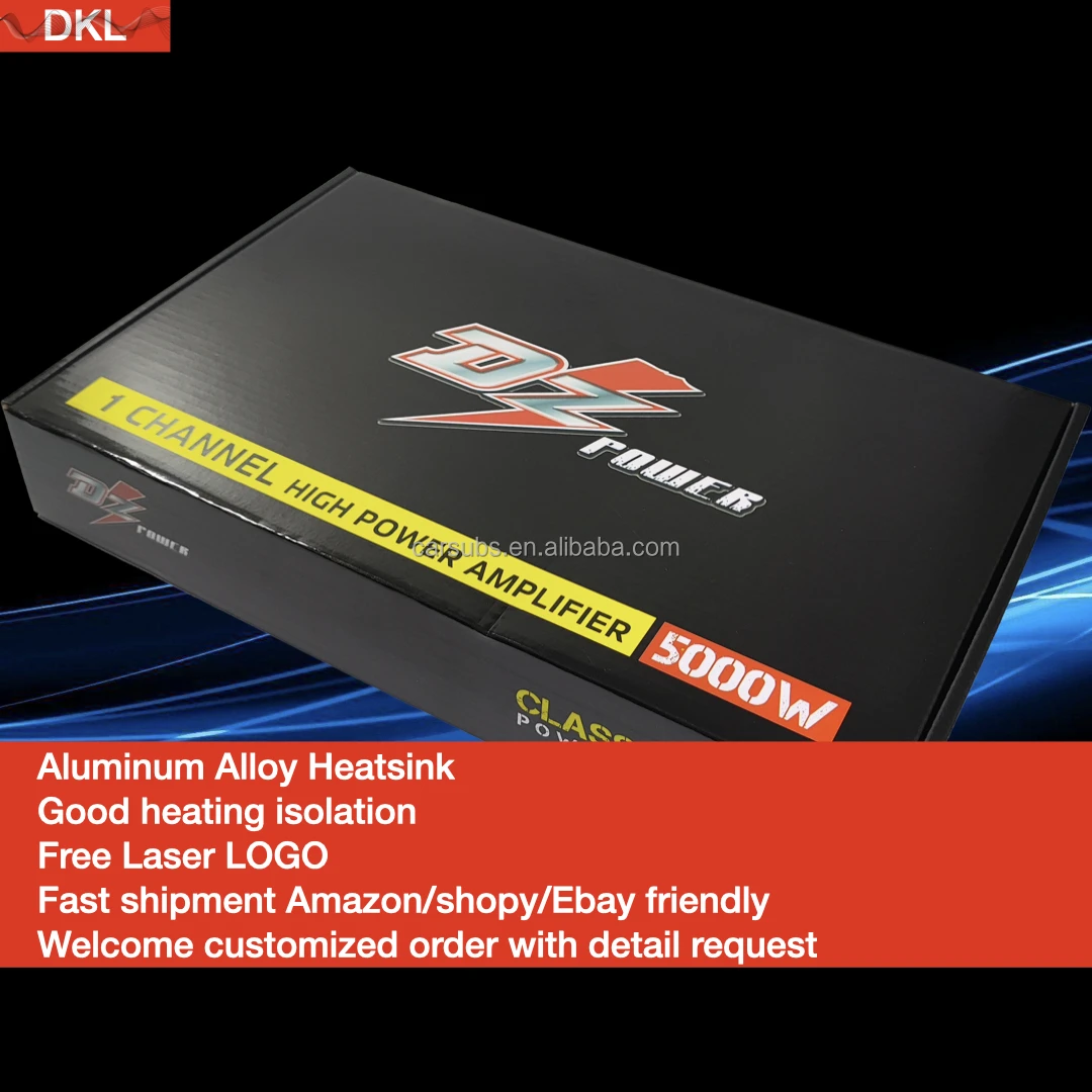 Car SPL Subwoofers Speakers Amplifier RMS 1000W Mono Bass Sub Amplifier Peak 5000W Max 1ohm Class D Car Amplifier Monoblock