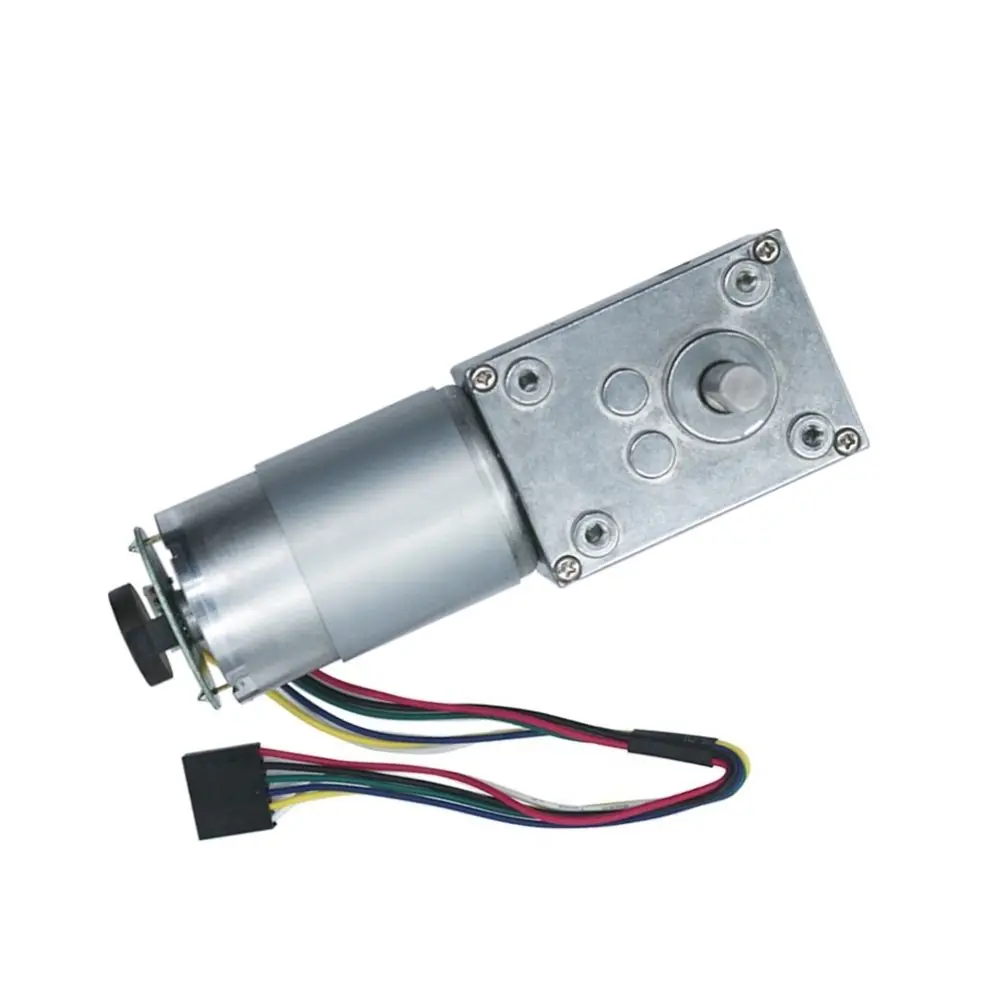 Мотор постоянного тока с высоким крутящим моментом и длительным сроком службы 5840-555B, 2 нм, 30 об/мин, микро-червь Cw/ccw, 24 червячный редуктор постоянного тока с кодировщиком 24 в IE 2