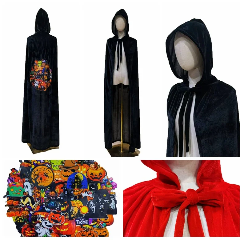 European and American foreign trade Halloween cloak pumpkin lantern zombie horror night cloak clown vampire shawl trademark