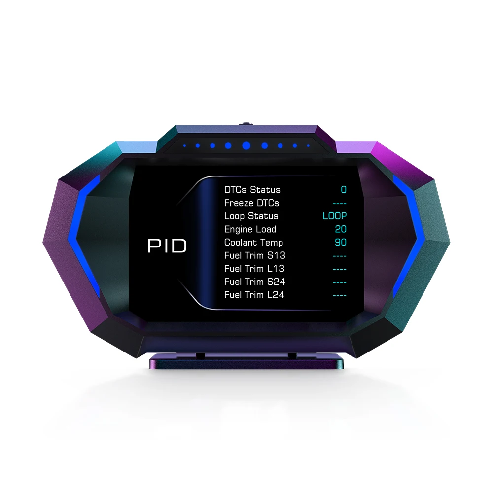 HUD speed display P24 Digital Racing Gauge OBD2 gps with Smooth Response car Head Up Display