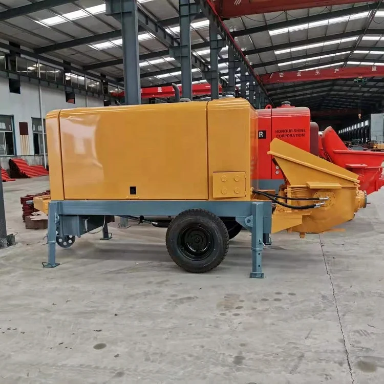 Good Quality Mini Pumping Concrete Machine Philippines Price Trailer Concrete Pump for Building Works