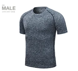 Wholesale cheap custom LOGO print polyester spandex quick dry blank men and women gym t shirt
