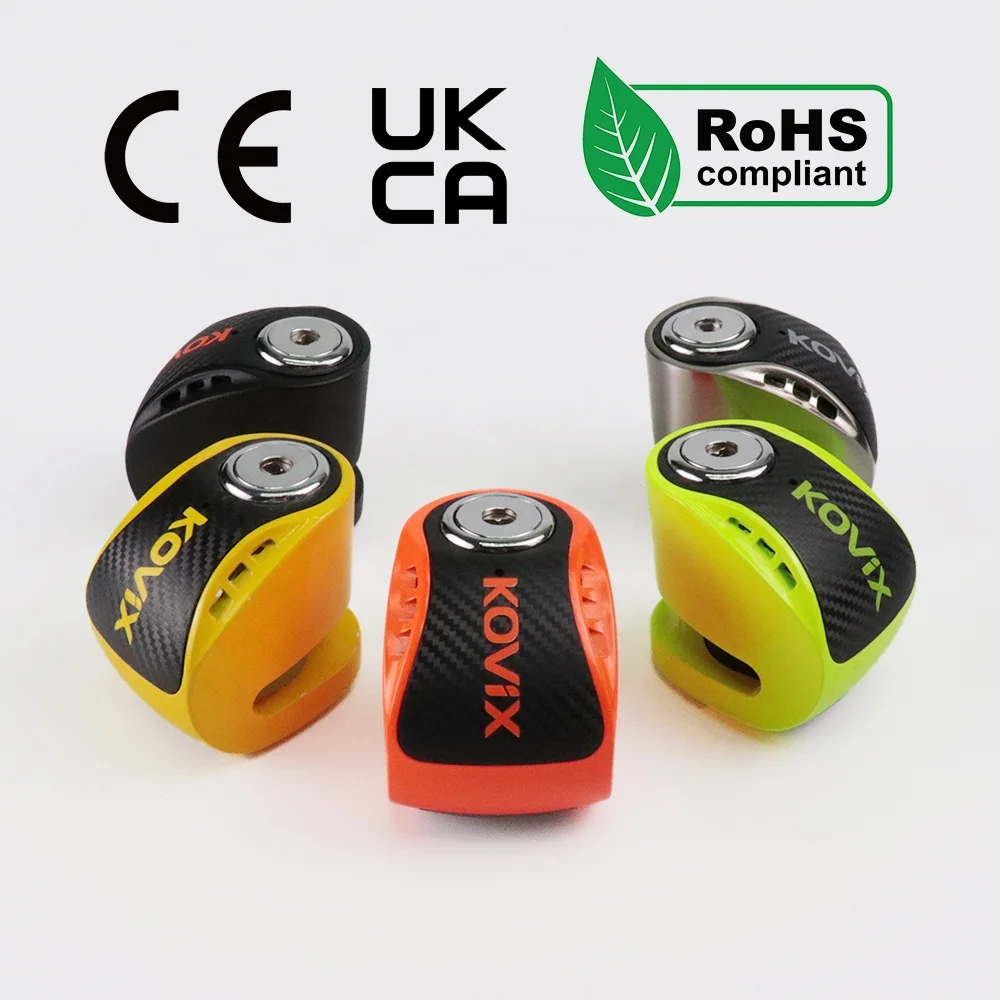 Outdoor Durable Mini Alarm Lock 120dB Anti-theft Motorcycle Electric Scooter Accessories Anti Theft Disc Brake Lock