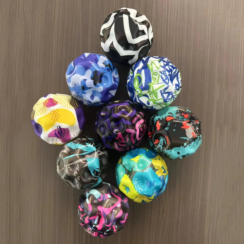 OEM Factory Hot PU Foam Porous Space Bouncing Ball Super High Pop Moon Ball Kids Toy Hand-Eye Coordination Gravity Jumping Ball
