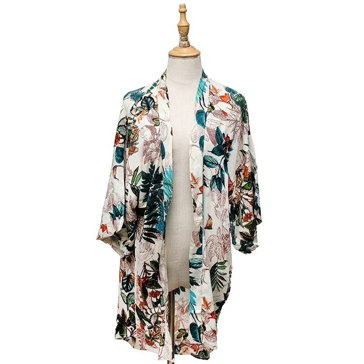 
New Arrivals 2020 Women Long Cardigan Printed Kimono ,Loose Casual Wear 