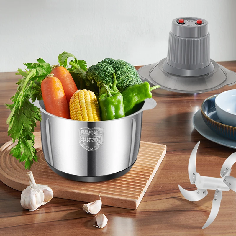 Cheap home kitchen mini food chopper fufu mix 3L pouning machine meat grinder