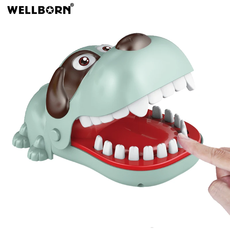 Dinosaur Dentist Classic Bite Finger Game Dino Toy Funny Family Party Tabletop Board Game with LED Light and Sound