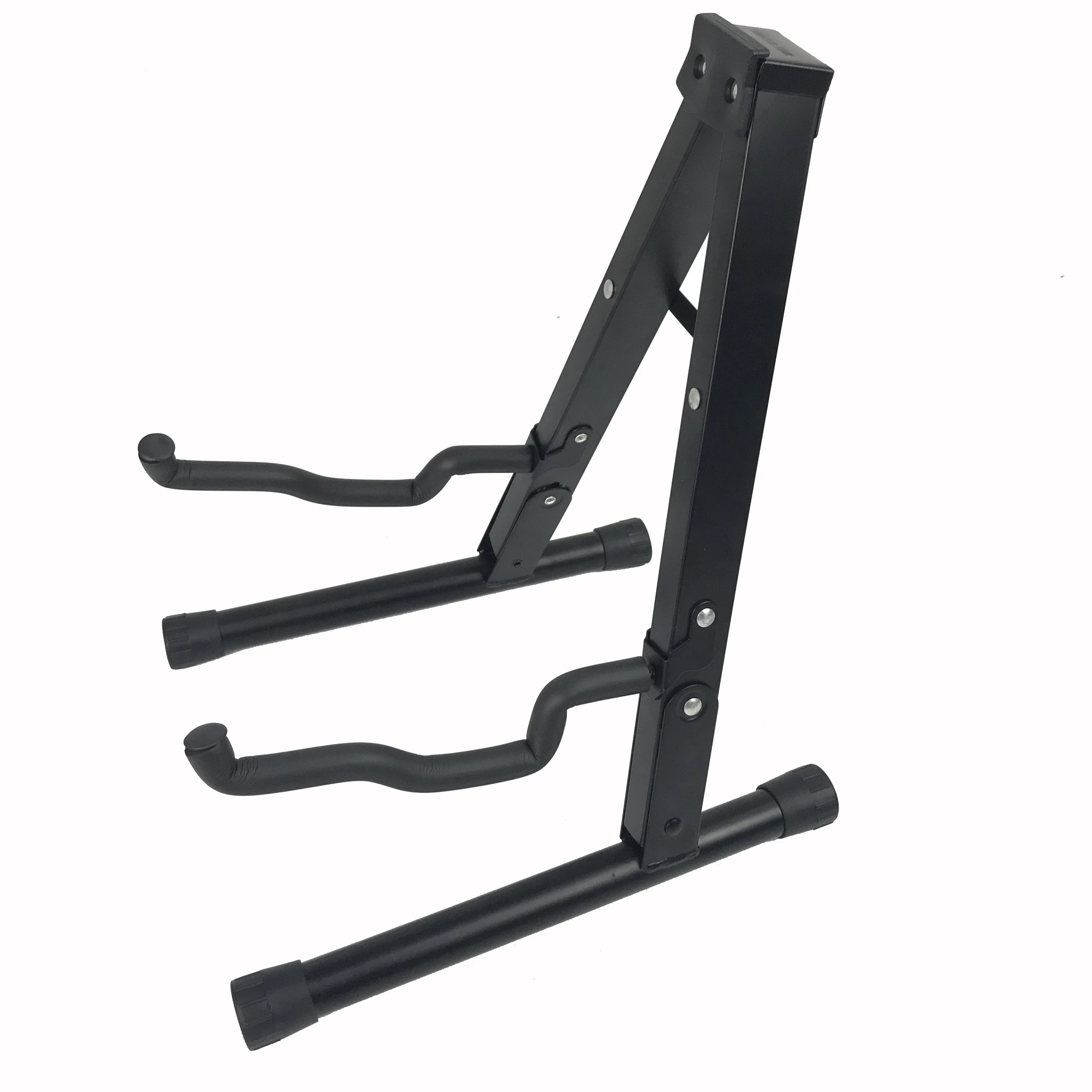 CT-314 Folding Universal A frame Stand All Guitars Acoustic Classic Electric Bass Travel Steel Black Guitar Stand