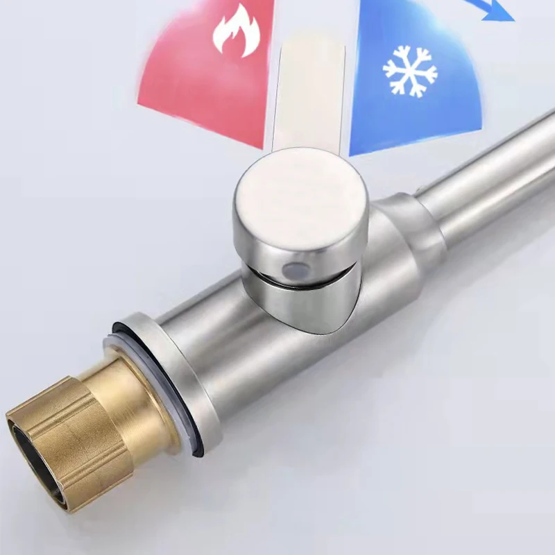 Manufacturer Wanxiang new 304 stainless steel wash hand basin bathroom basin tap hot cold tap