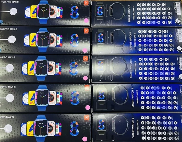2022 best clone series 8 smart watch T900 PRO MAX S Reloj Sport  for girls waterproof series 8 smart watch