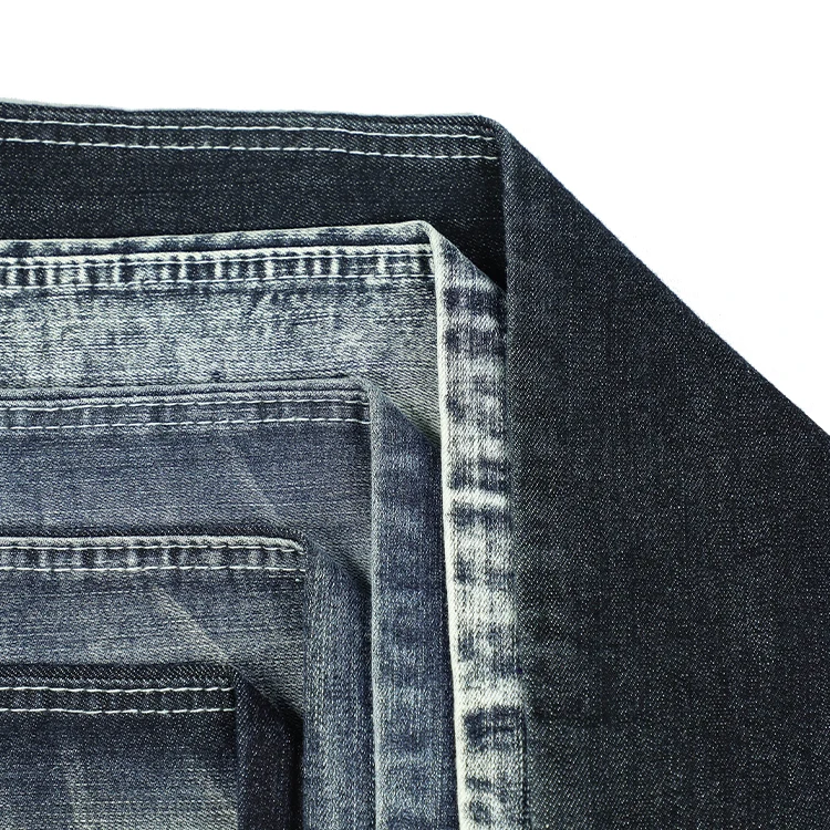 2306 Supplier Colorful Stretch Denim Fabric Rolls Stretch Soft Textile Black Fabric Roll Jean