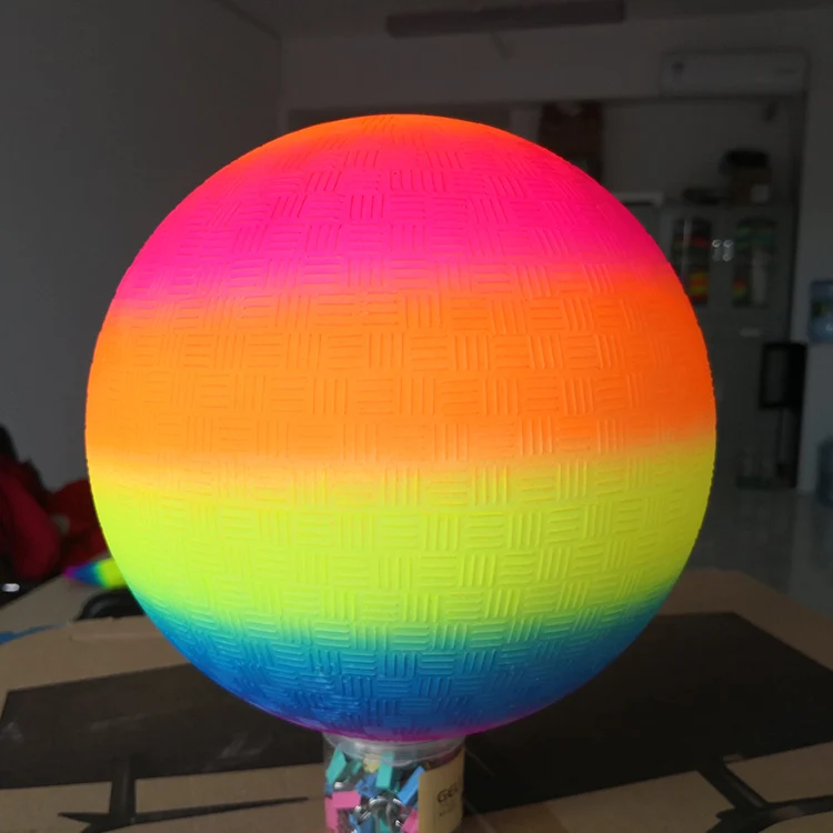 
Koryen 8.5 Inch And 6 Inch Inflatable Rainbow Playground Ball 