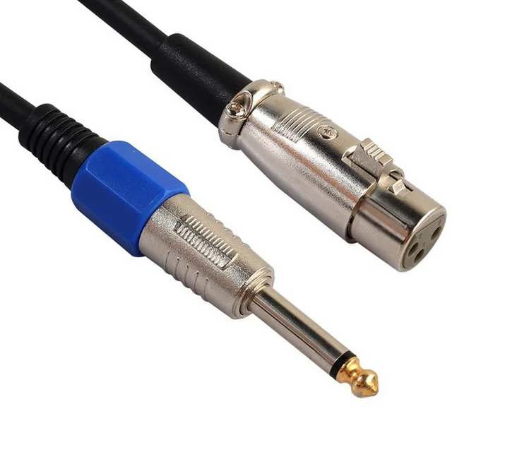 Professional Manufacturer of 6.35mm Male to 3P XLR Female Mono Cable