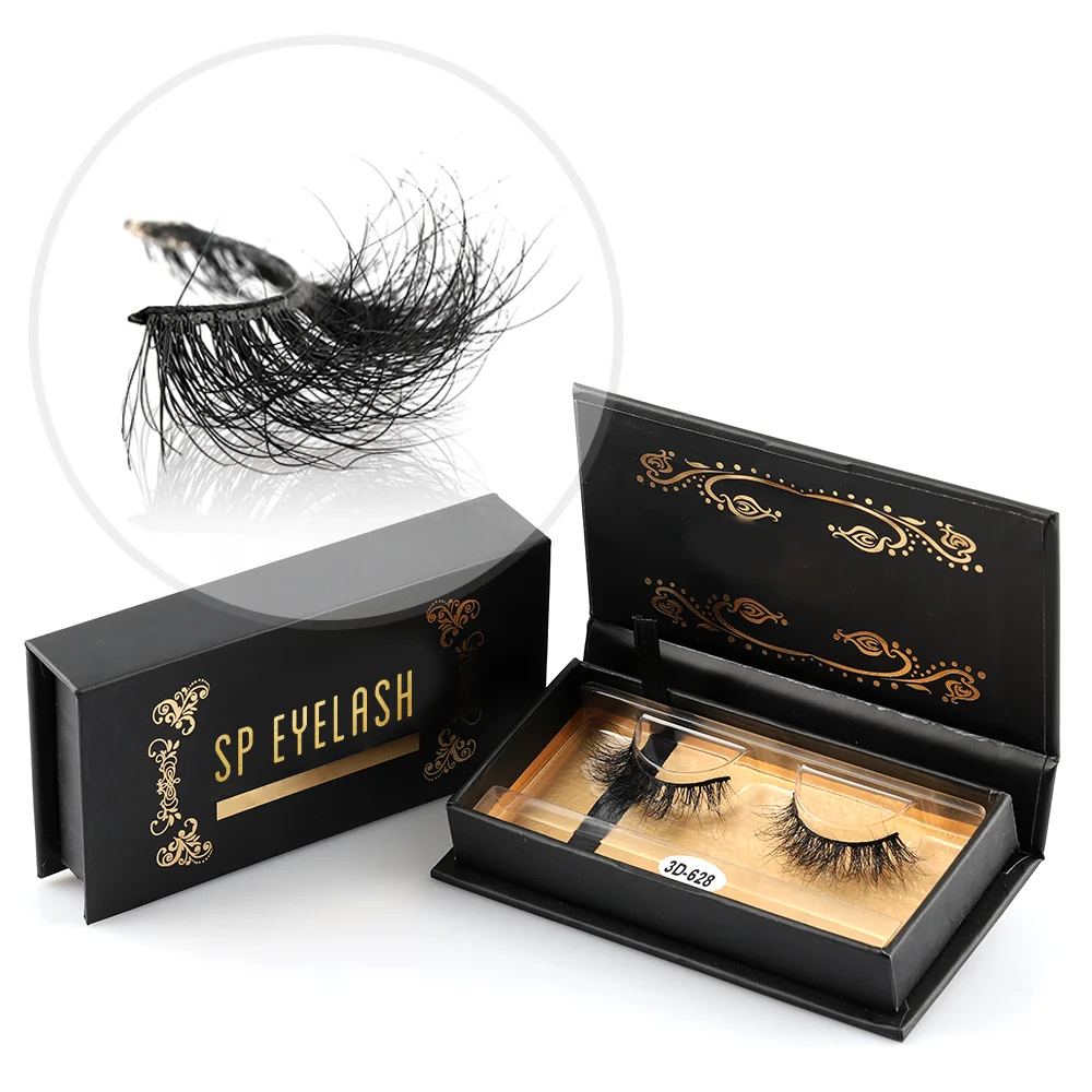 Wholesale 5D 6D Siberian False Eye Lashes 3D Mink Eyelash With Custom Package