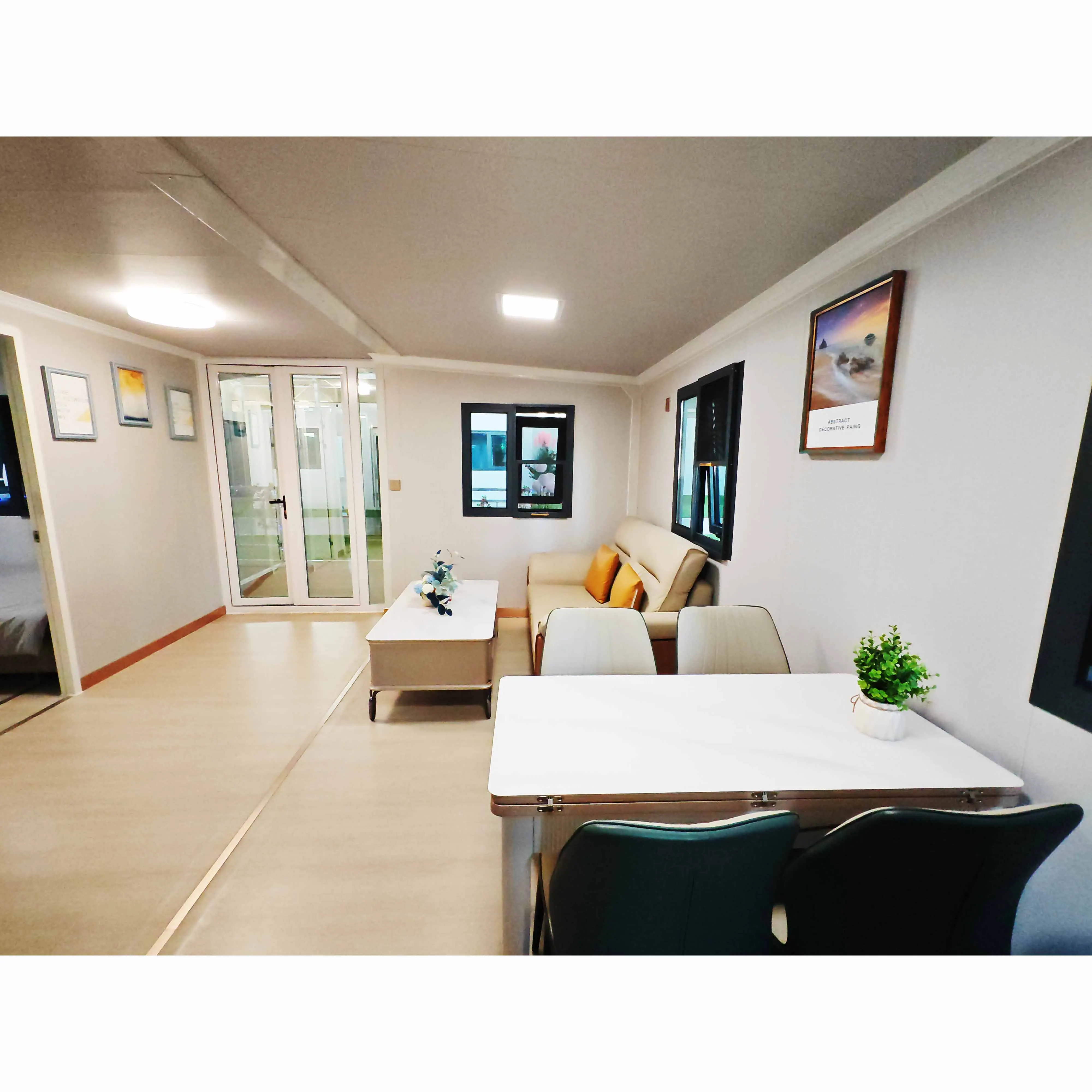 Foldable 2-bedroom portable modular home 20 feet 40 feet expandable folding container room