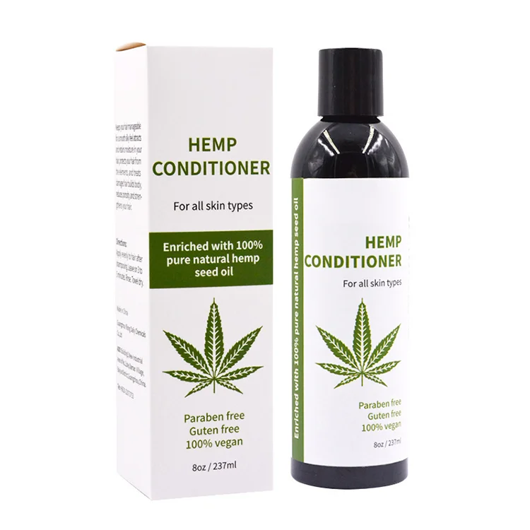 oem private label low MOQ hemp seed oil hair growth shampoo and conditioner for all hair types