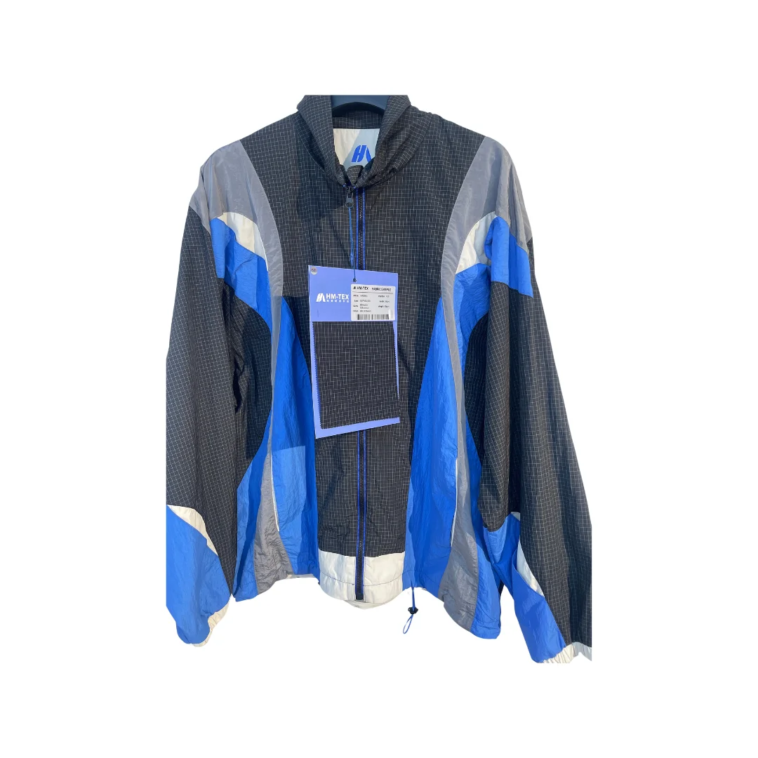 High Quality Permanent Antibacterial 0.5 Plaid Recycled 98%Nylon 2%Polyester Fabric For Urban Casual Garments