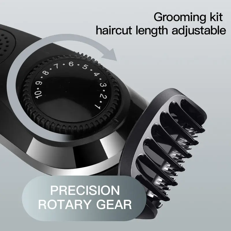 Lanumi SH-1832 5 in 1 Rechargeable cordless electric hair Shaver Nose Blade Cordless Electric Instant Fade Hair Clippers