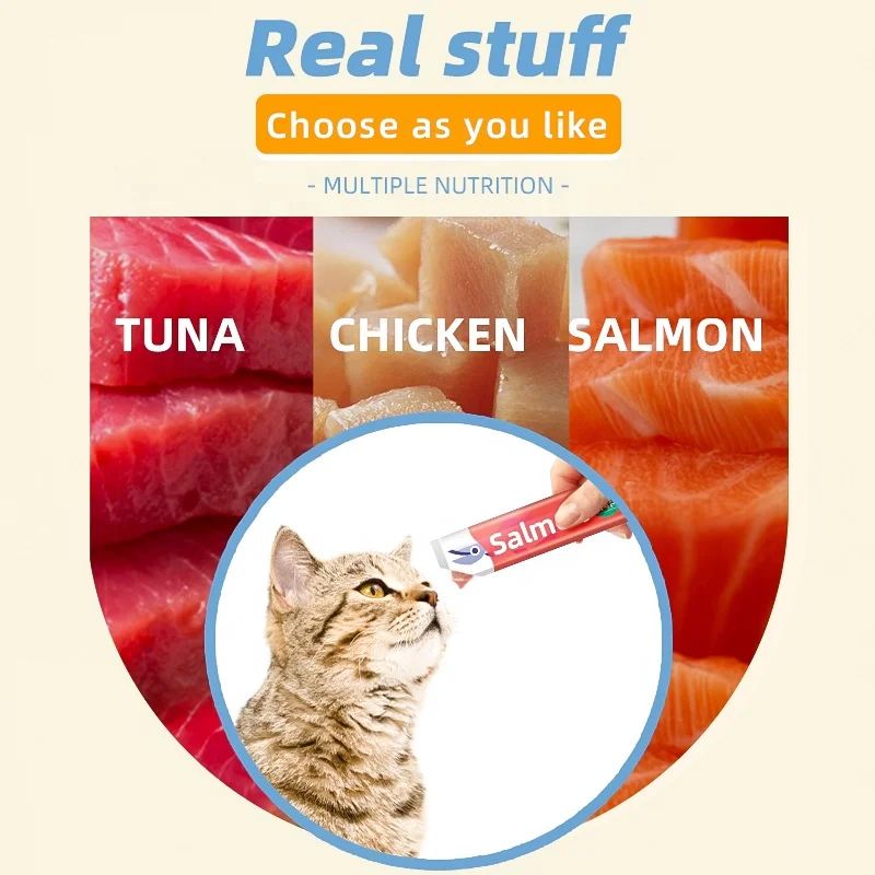 N4P оптовая продажа вкусные кошачьи закуски питательный влажный корм для кошек лакомства домашних животных натуральный тунец курица
