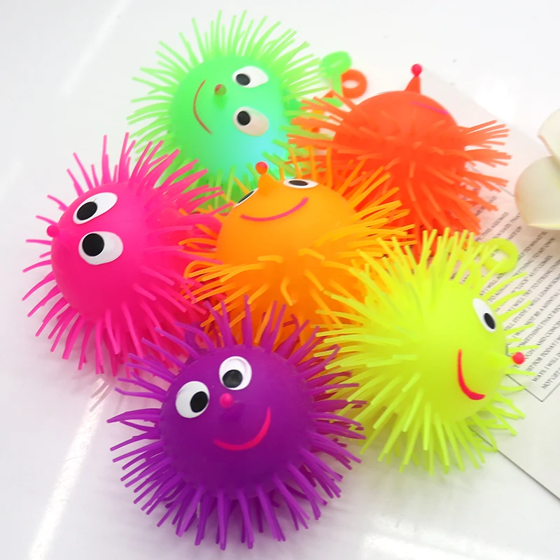 Вспышка с подсветкой, Высокие прыгающие шарики Spikey, светодиодные мячи, игрушки, детская игра