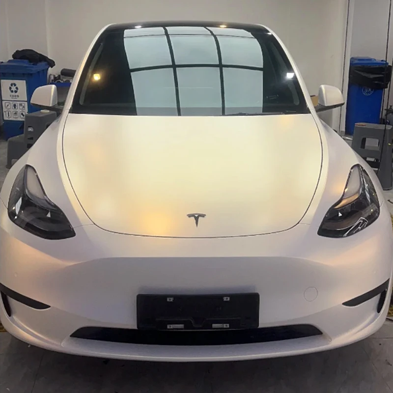 Custom White Turns Gold TPU Color Changing Film Color PPF Paint Protection Film Roll Car Wrapping Film Color Change Foil