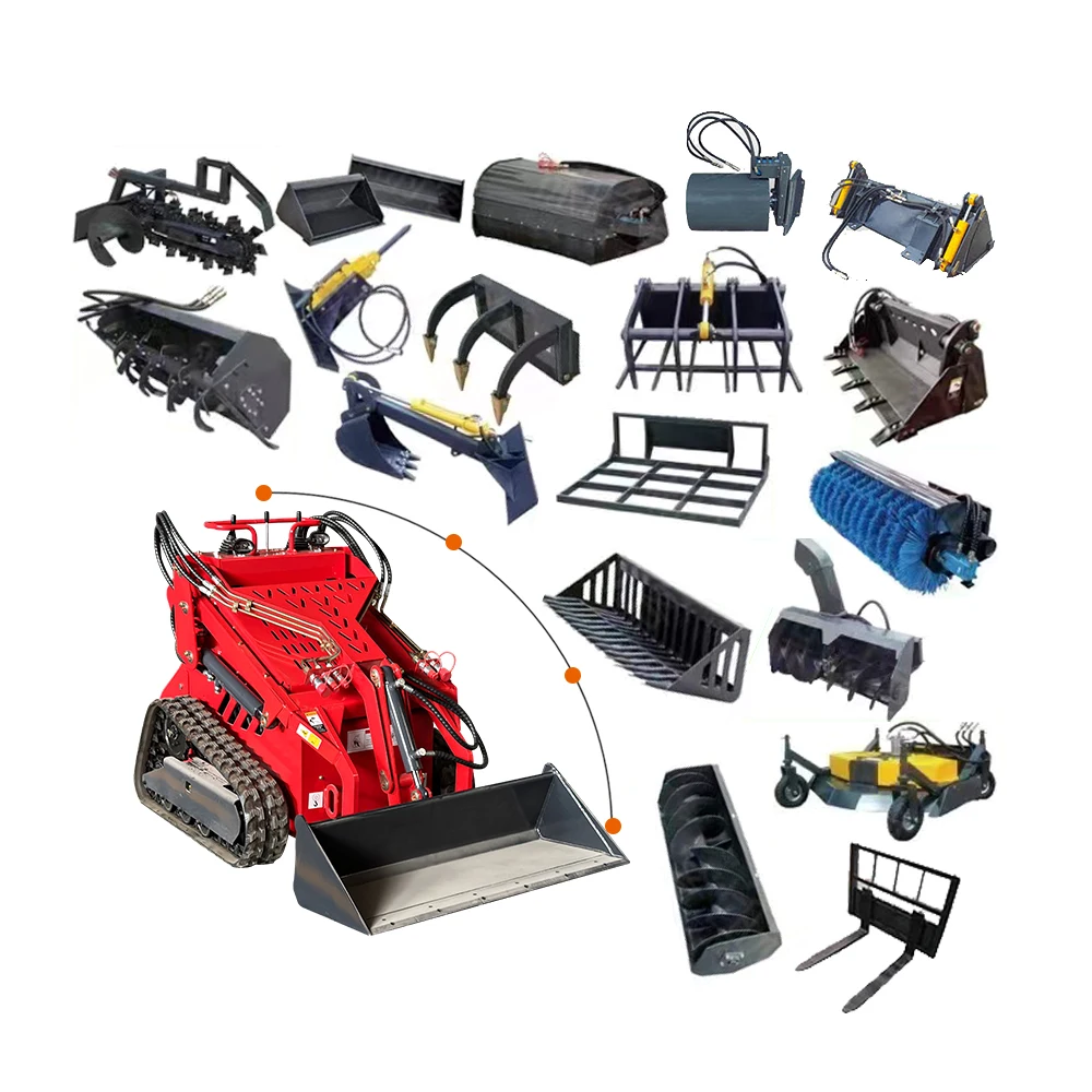 loader attachment and mini skid steer loader attachments mini skid steer loader small track skid steer