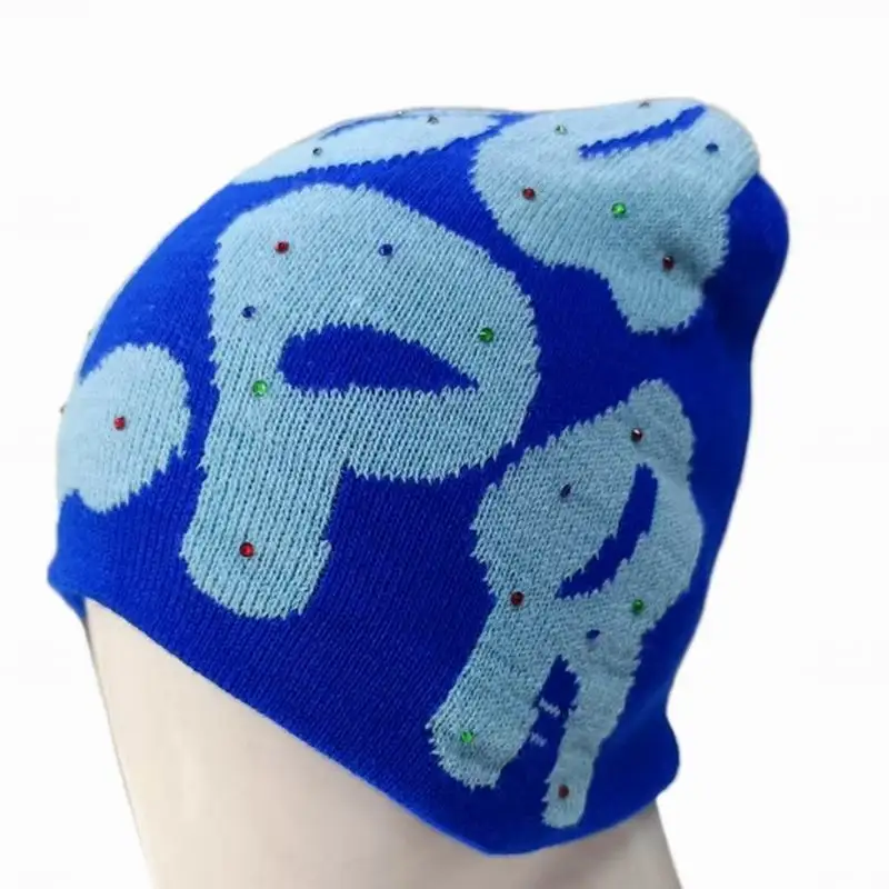 Slouchy Beanies Cable Knit Chunky Skull Cap Thick Warm Winter Hats for lady