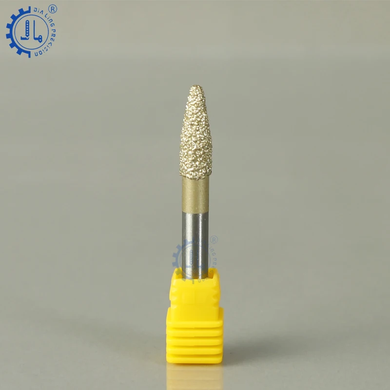 CNC Diamond Bits Engraving Bit Granite Stone Bits CNC End Mill Diamond End Mill For Granite Marble