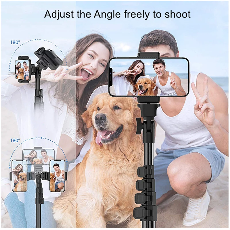 Phone Tripod Accessory Kits Cell Phone Tripod Stand with Wireless Remote and Universal Tripod Head Mount
