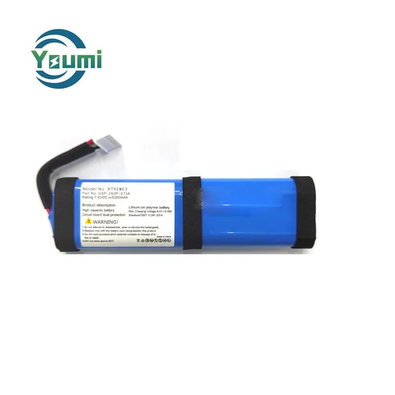7.4V 3400mah For JBL Xtreme 1 Xtreme 2 Xtreme 3 Batteries Compatible With JBL Bluetooth Speaker Rechargeable battery