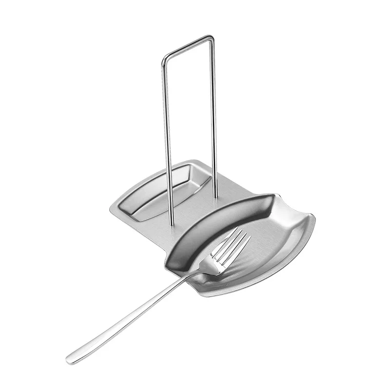 Professional Kitchen Tools Stainless Steel Multifunctional Pot Lid and Spoon Holder
