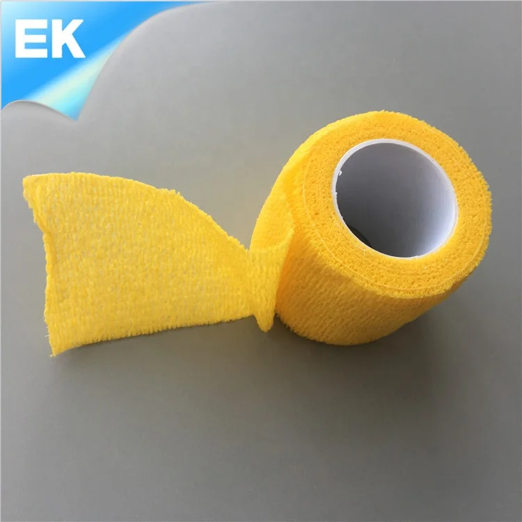 Disposable colored cohesive bandage with CE/ISO 13485