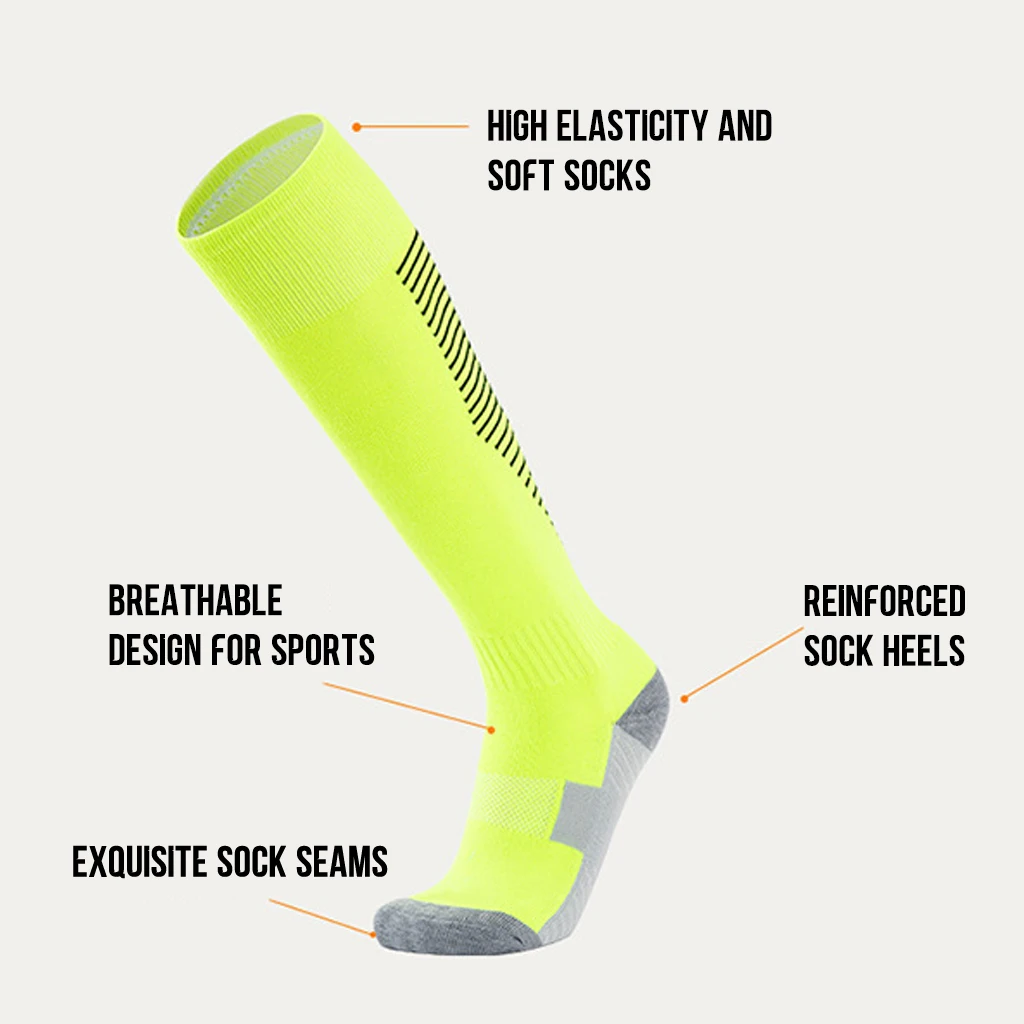 HOSTARON Custom Made Socks High Quality Running Cycle Athletic Socks Football Anti Slip Grip Soccer Men Sports Socks
