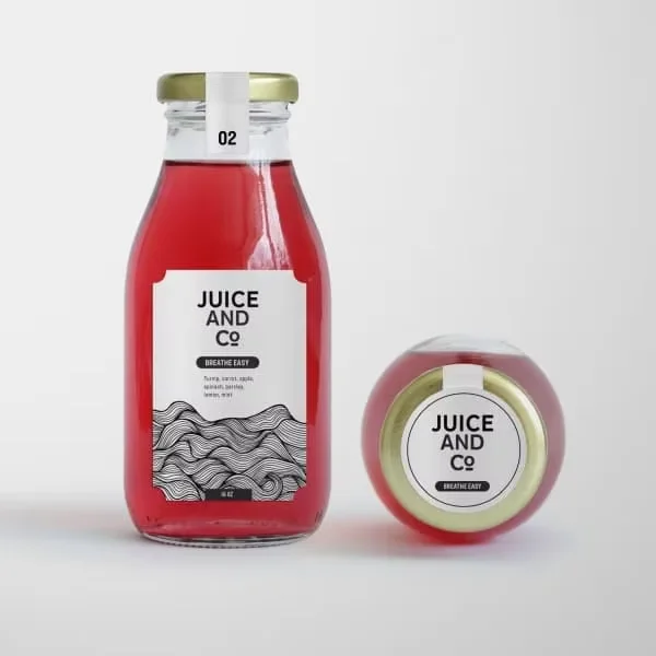 Low price mineral water bottle label custom trademark Logo advertising shrink film packaging shrink sleeve bottle