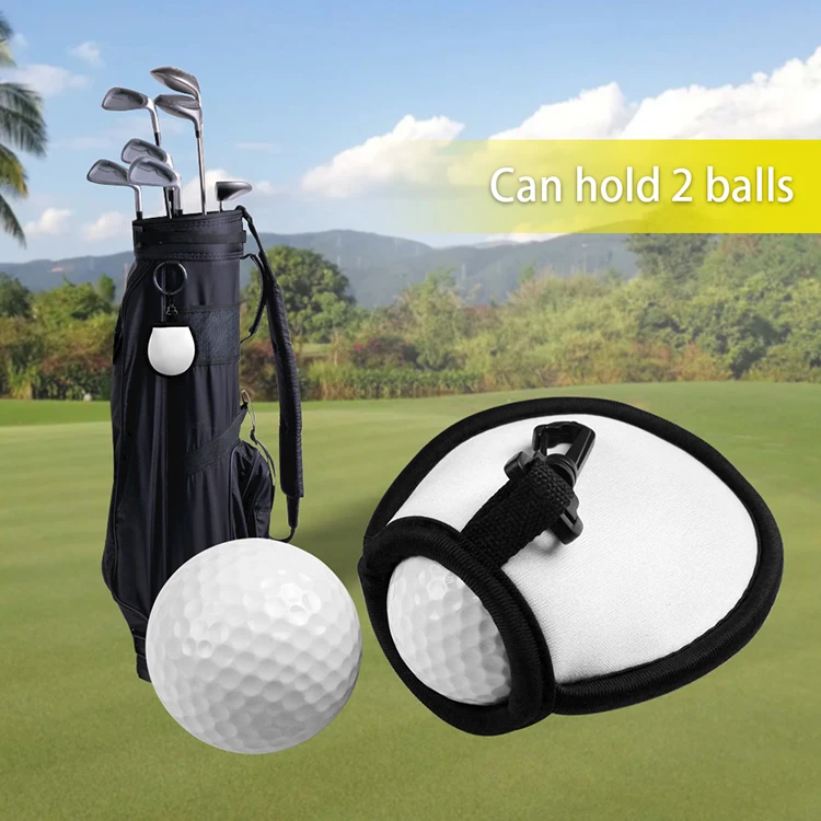 Portable Golf Ball Pouch Ball Cleaner Pocket Washer Bag With Clip For Cleaning Golf Balls And Bringing Your Golf
