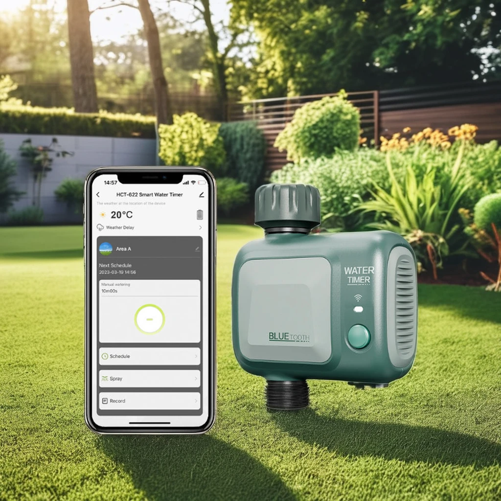 Rain Ling Smart WiFi Water Irrigation Timer Controller Tuya App Control Plastic Material Garden Outdoor Use Automatic Manual