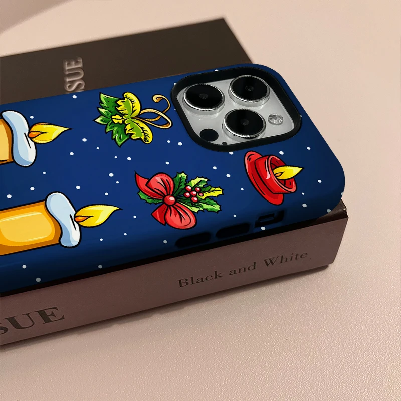 christmas old man snowman tree gift element Soft Pink Bow Phone Case For Samsung S24 S23 S22 Ultra A54 5g A34 A55 A24 A15 A53 A5