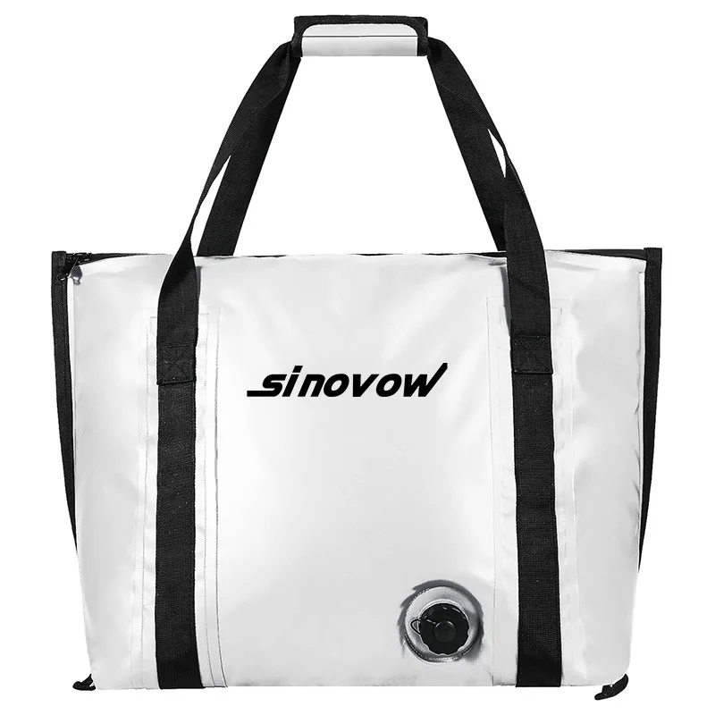 Leakproof Insulated Fish Bag Cooler Flat Bottom Waterproof Collapsible Fish Kill Bag For Caught Fish