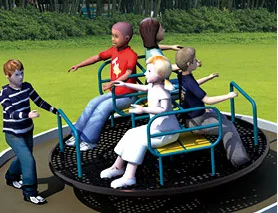 High Quality fun outdoor game merry go round merry go round Swivel chair for kids