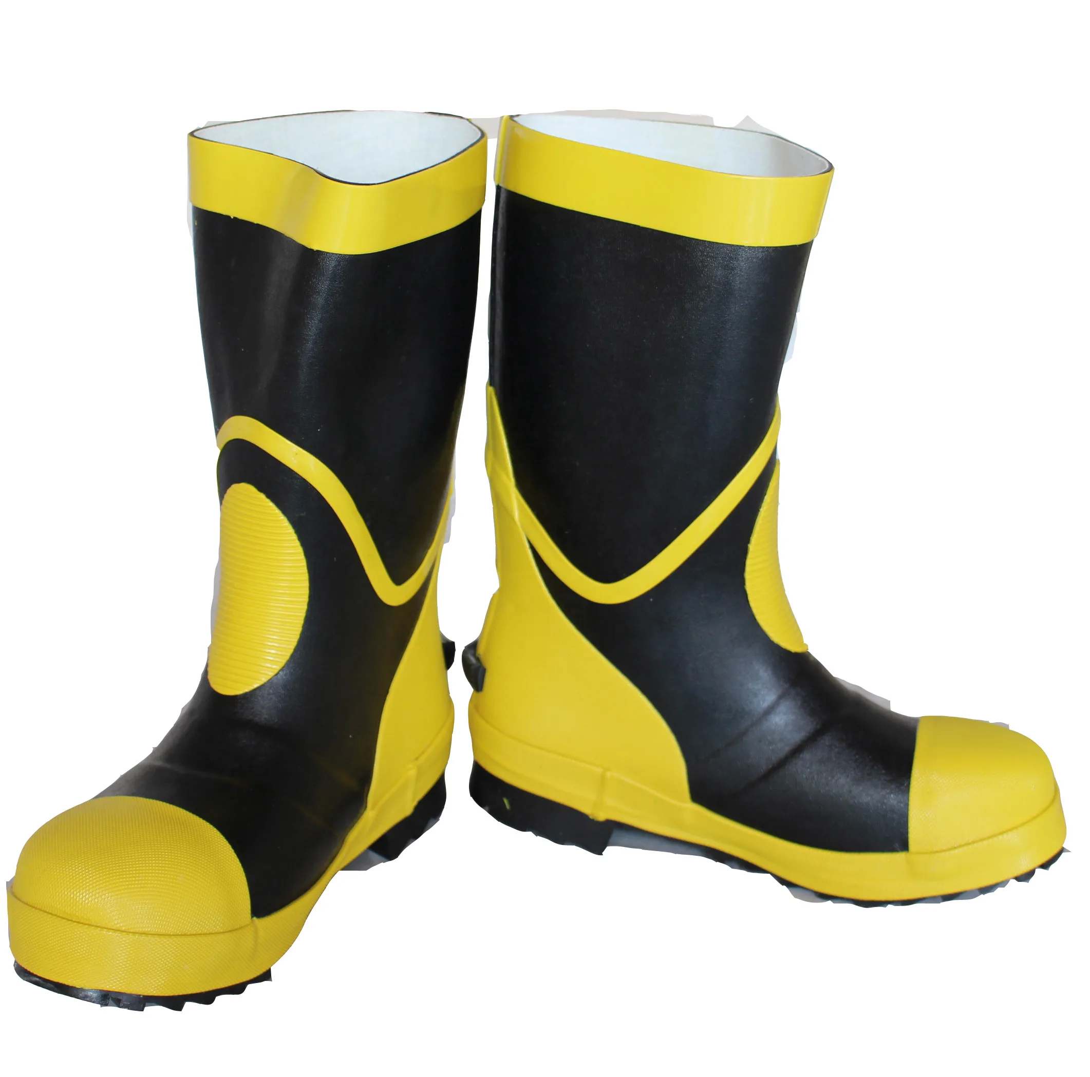 fire fighter fire fighting boots fireman safety chemical protective shoes