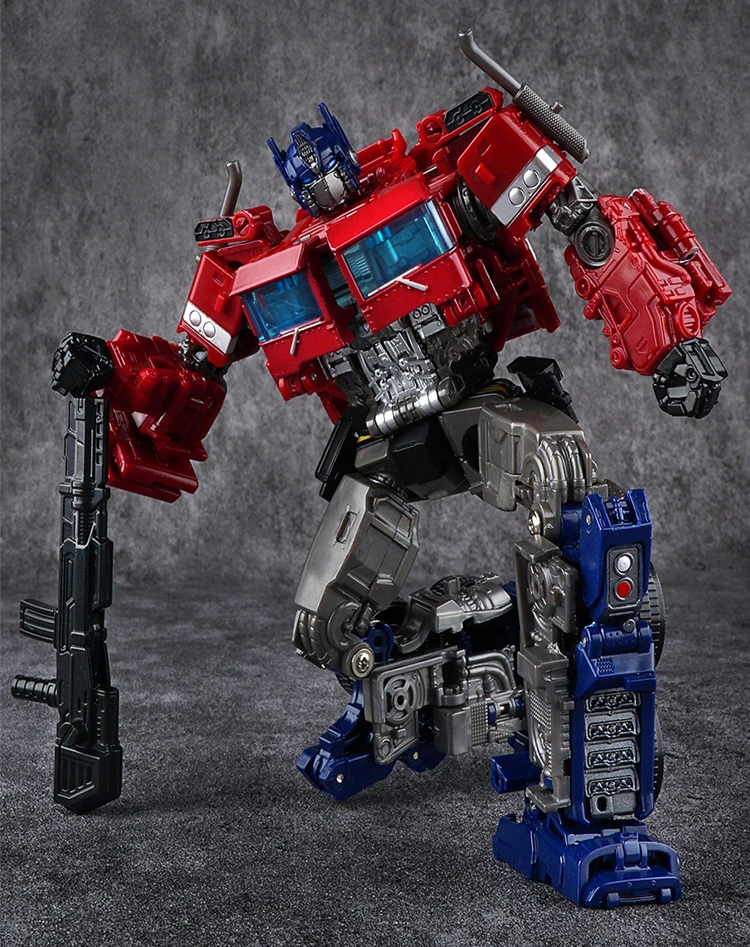 18cm Transformed Toys Heroic Optimus Primed Action Figure Deformation Robot Figure Transformed Car Trucks Toys for Kids Toddler