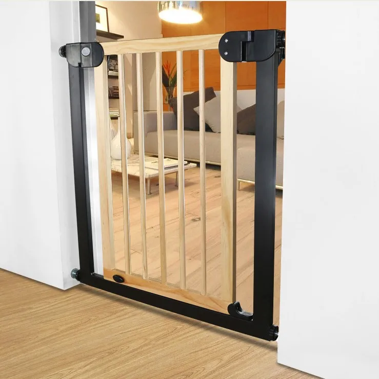 Iron Baby Safety Gate Fence Child Stair Door Barrier User Friendly Design High Strength Material For Kids Protection