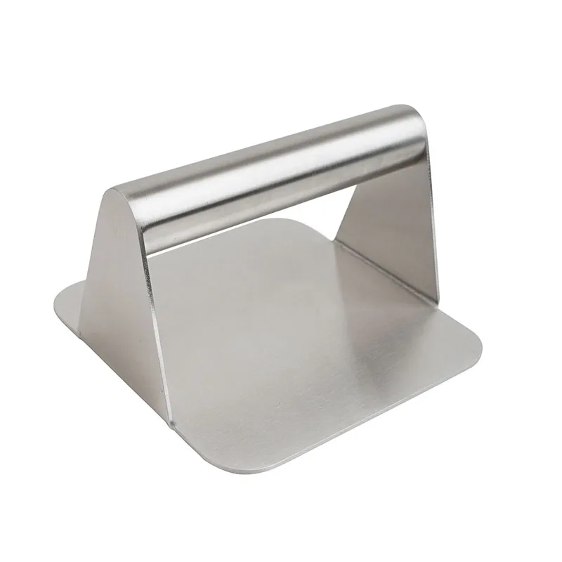 WELLSUIT Durable Stainless Steel Burger Press Rectangular Meat Press Ideal for BBQ Grill
