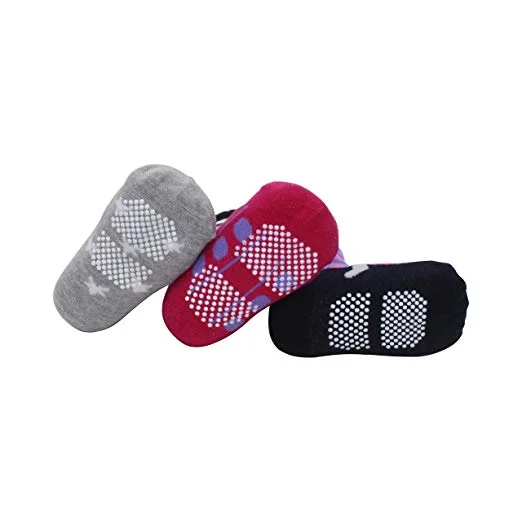 cotton tube socks for young girls kids anti slip  cute cartoon crew socks custom design wholesale