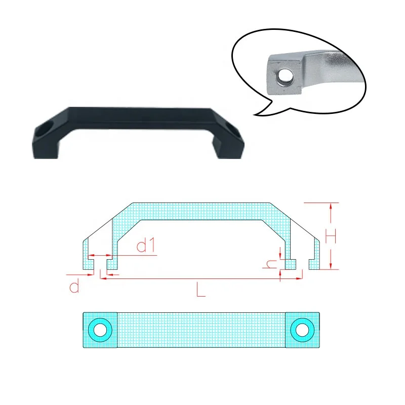 High Quality Machine Tool Accessories Industrial Reinforced Metal Pull Handle