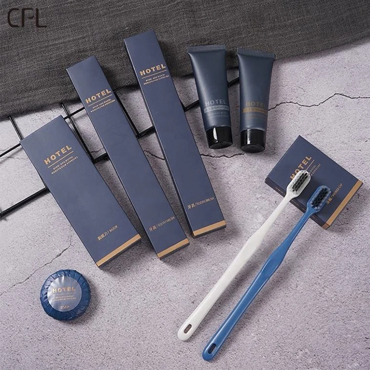 Wholesale Custom Eco Friendly Toiletries Hotel Plastic Combs Soap And Toothpaste Travel Kit
