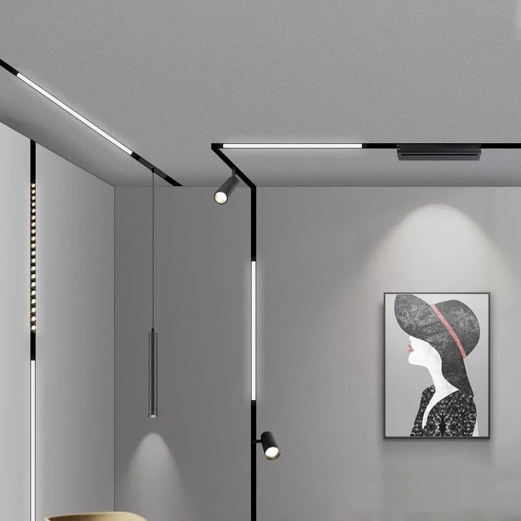 Wholesale Price Commercialled Linear Recessed 6w 7w 12w 15w 18w 20w 24w 36w Aluminum Ultra Thin 220v Magnetic Track Light